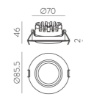 Immagine di Incasso Led Orientabile 85mm Bianco 5w CCT 3000k 4000k Tilt ACB