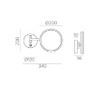Immagine di Applique da Bagno Con Specchio Orientabile Cromo Led CCT IP44 Boan ACB