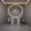 Immagine di Specchio Rotondo 80 cm Con Cornice Luminosa Led 34w Bari ACB IP44