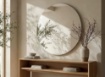 Immagine di Specchio Rotondo 80 cm Con Cornice Luminosa Led 34w Bari ACB IP44