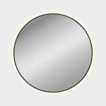 Immagine di Specchio Bagno Grande 101cm Nero Retroilluminazione Led Bari ACB IP44