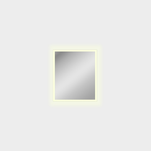 Immagine di Specchio Rettangolare 70x60 Con Cornice Luminosa Led 3000k Amanzi ACB