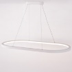 Immagine di Grande Lampadario Design Ovale 120cm Grace Bianco Led 100w CCT ACB
