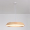 Immagine di Lampadario Tondo Per Tavolo Legno Led CCT 2700K 3000K Cora ACB