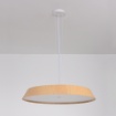 Immagine di Lampadario Tondo Per Tavolo Legno Led CCT 2700K 3000K Cora ACB