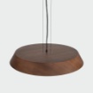Immagine di Lampadario Legno Noce Da Tavolo Led CCT 2700K 3000K Cora ACB