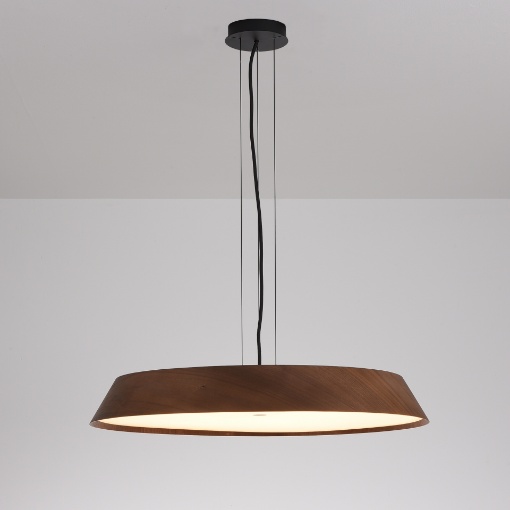 Immagine di Lampadario Legno Noce Da Tavolo Led CCT 2700K 3000K Cora ACB