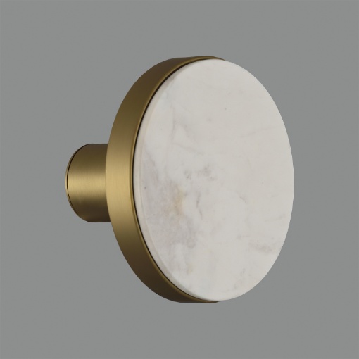 Immagine di Applique Oro Disco Marmo Luce Indiretta Led Chamaleon ACB IP54
