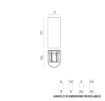 Immagine di Applique Oro Biemissione Led Angolo Luce Regolabile IP65 Glowi ACB