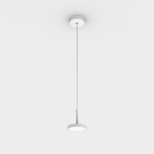 Immagine di Sospensione Compatta Disco Bianco 12 cm Led 3000k Corvus ACB