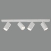 Immagine di Lampada A Soffitto Bianca Con 4 Faretti Orientabili Gina L80 cm ACB