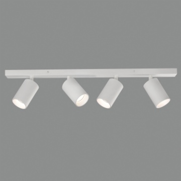 Immagine di Lampada A Soffitto Bianca Con 4 Faretti Orientabili Gina L80 cm ACB