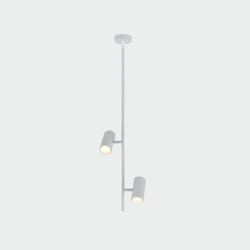 Immagine di Lampada Soffitto Nera Asta Con Faretti Ruotabili Gina ACB
