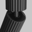 Immagine di Faretto da Soffitto Cilindro Rigato Orientabile Nero Calipso Maytoni