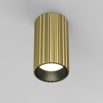 Immagine di Faretto Da Soffitto Calipso Ottone Cilindro Zigrinato Maytoni