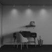 Immagine di Faretto Da Soffitto Bianco Calipso Cilindro Zigrinato Maytoni