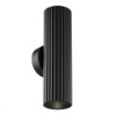 Immagine di Applique Cilindro Rigato Nero 20cm Calipso Maytoni 2xGU10