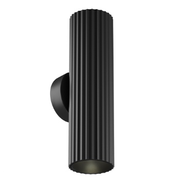 Immagine di Applique Cilindro Rigato Nero 20cm Calipso Maytoni 2xGU10