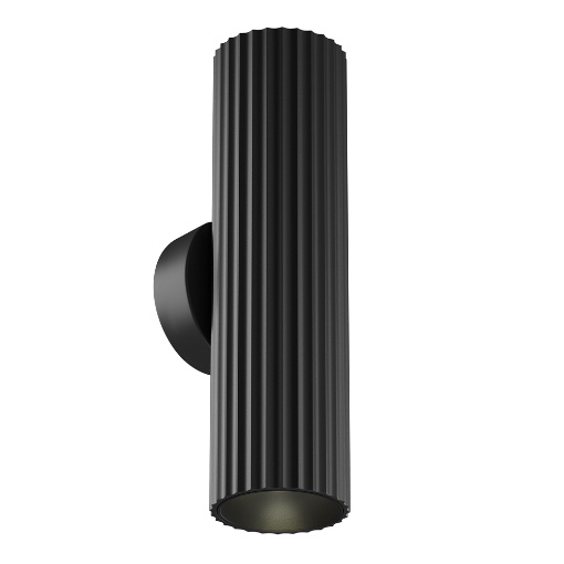 Immagine di Applique Cilindro Rigato Nero 20cm Calipso Maytoni 2xGU10