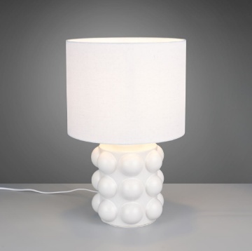 Immagine di Lampada da Tavolo Ceramica Bianca 47 cm Kate Trio