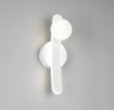 Immagine di Applique Led Napoli Bianca Con Sfera Vetro 11w CCT Trio