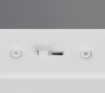Immagine di Sospensione Curva Bianca Per Tavolo Sfere Vetro Led CCT Dimmer Napoli Trio