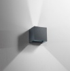 Immagine di Applique Cubo Antracite 12 cm Led CCT 20w Ottica Regolabile IP54