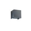 Immagine di Applique Cubo Antracite 12 cm Led CCT 20w Ottica Regolabile IP54