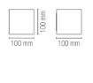 Immagine di Applique Cubotto Antracite 10cm Led CCT Ottica Regolabile IP54