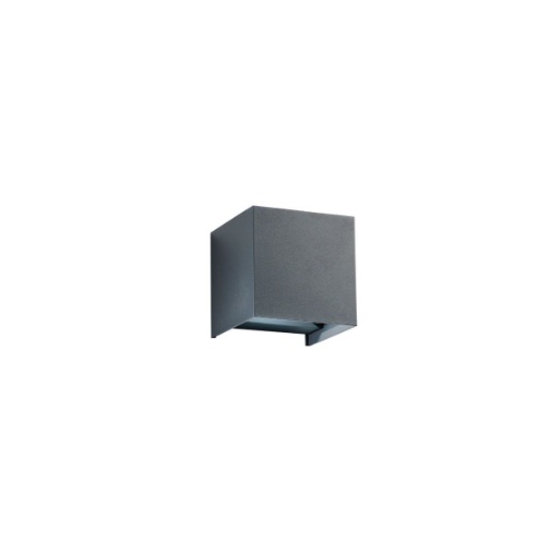 Immagine di Applique Cubotto Antracite 10cm Led CCT Ottica Regolabile IP54