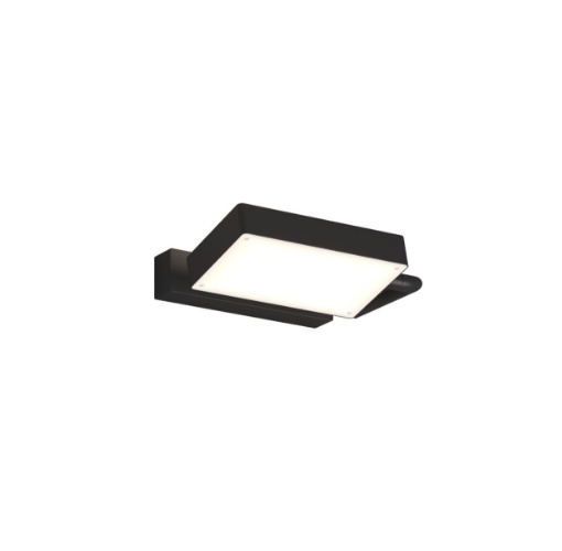 Immagine di Applique Led Ruotabile Nera Kubi 19w CCT Top Light