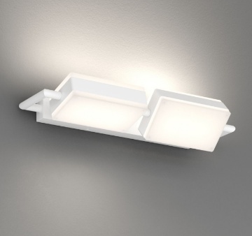 Immagine di Lampada Parete Soffitto Bianca Luci Led Ruotabili 38w CCT Top Light Kubi
