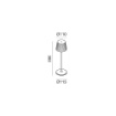 Immagine di Lampada da Tavolo Ricaricabile IP54 Led 3000k Gea Brillia