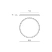 Immagine di Grande Plafoniera Tonda Krizia 78cm Led 3000k Dimmerabile Gea Luce