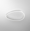 Immagine di Plafoniera Design Ovale Ecaris 60 cm Led Biemissione CCT Gea
