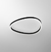 Immagine di Plafoniera Design Ovale Ecaris 60 cm Led Biemissione CCT Gea