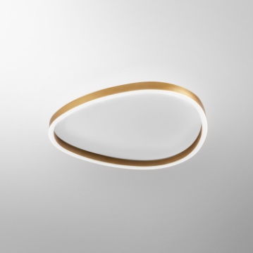 Immagine di Plafoniera Design Ovale Ecaris 60 cm Led Biemissione CCT Gea