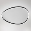 Immagine di Plafoniera Moderna Ecaris Ovale 80cm Led 72w Biemissione CCT Gea