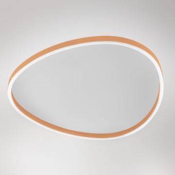 Immagine di Plafoniera Moderna Ecaris Ovale 80cm Led 72w Biemissione CCT Gea