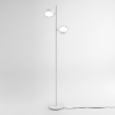 Immagine di Piantana Moderna Bianca Luci Orientabili Led 36w 3000k Dimmerabile Gea