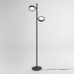 Immagine di Piantana Led Nera Luci Orientabili 3000k Dimmerabile Gea