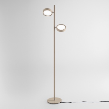 Immagine di Piantana Led Tortora Luci Orientabili 3000k Dimmerabile Gea