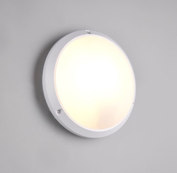 Immagine di Lampada Rotonda Bianca Da Esterno Parete Soffitto IP65 Ambato Trio