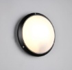 Immagine di Applique Plafoniera Rotonda Per Esterni IP65 Ambato Nero Trio