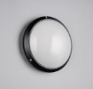 Immagine di Applique Plafoniera Rotonda Per Esterni IP65 Ambato Nero Trio