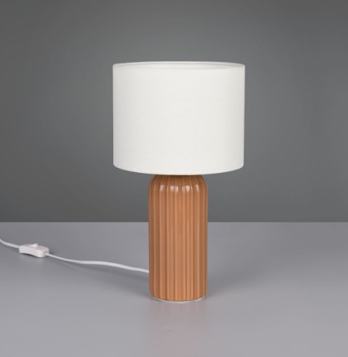 Immagine di Lampada Ceramica Marrone da Tavolo Blair Trio