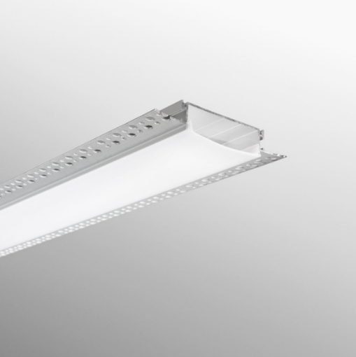 Immagine di Profilo Incasso In Alluminio Per 2 Strip Led Gorizia XL 2 mt Intec Light