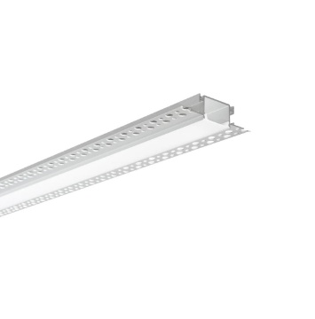 Immagine di Profilo Incasso In Alluminio Per Strip Led Gorizia 2 mt Intec Light