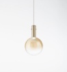 Immagine di Lampada a Sospensione Led Ampolla Vetro Ambra 20 cm Perenz
