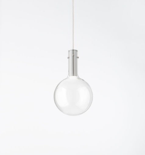 Immagine di Lampada a Sospensione Led Ampolla Vetro Trasparente 20 cm Perenz
